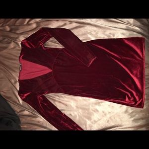 Red Velvet Dress