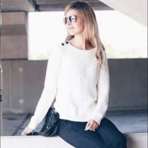 Banana Republic cable knit sweater, size small