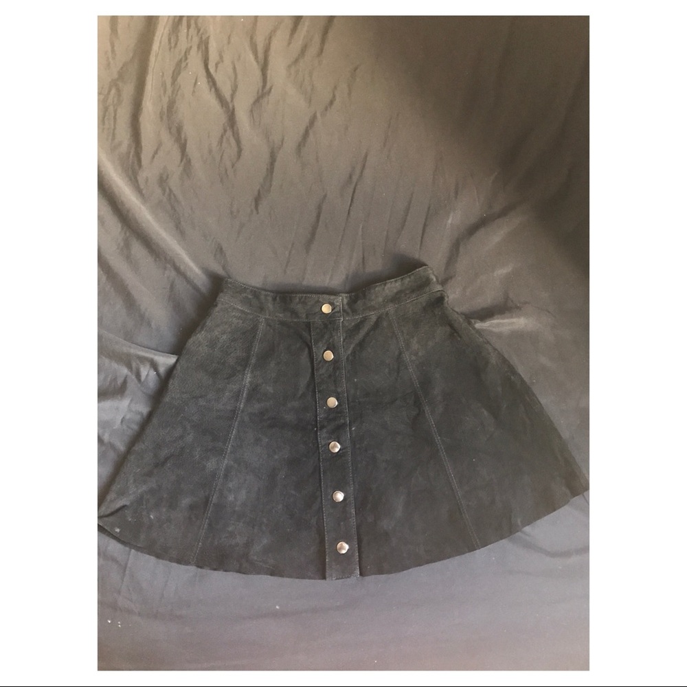 Mini black flare skirt!