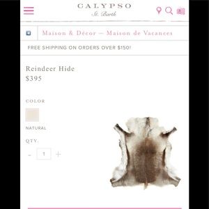 Calypso St. Barth Reindeer Hide