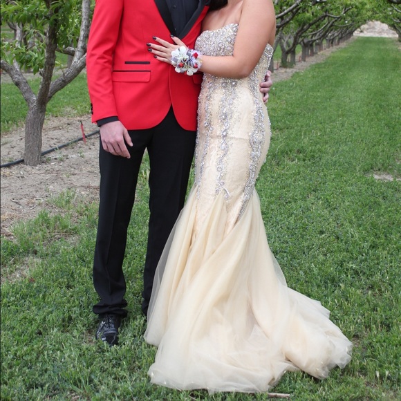 Gold Jovani Prom Dress - Picture 3 of 4