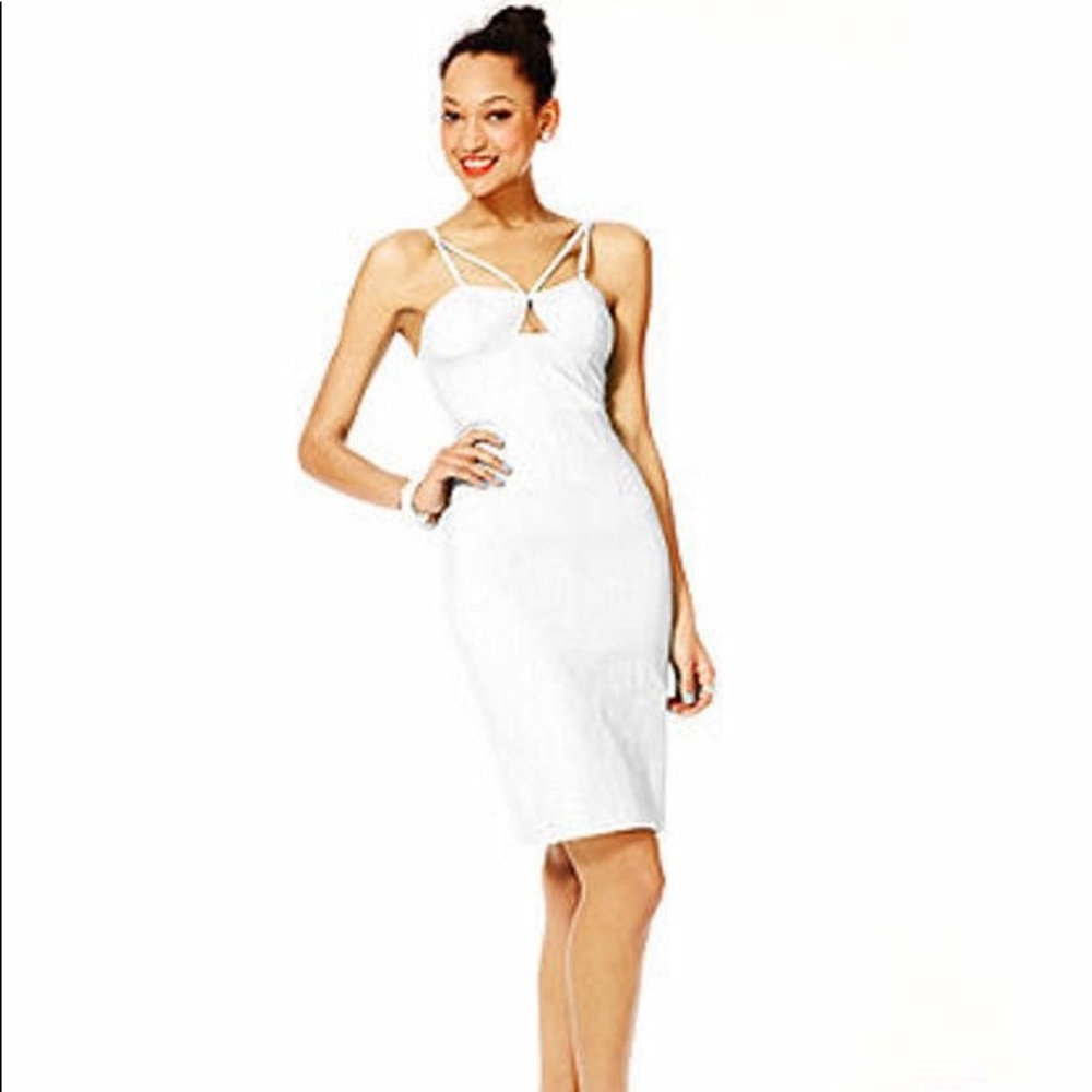 NWT Sexy White Dress by Fashion Star Size 4