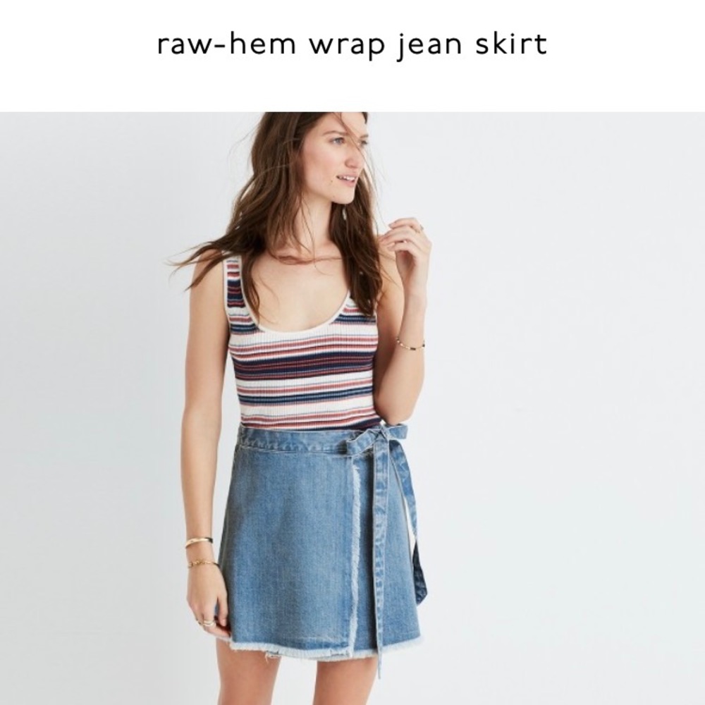 Madewell wrap skirt