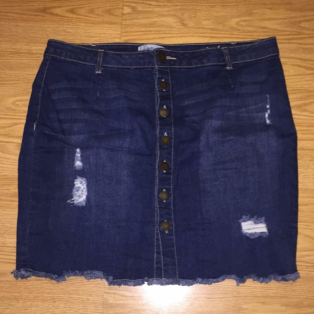 Jolt denim skirt