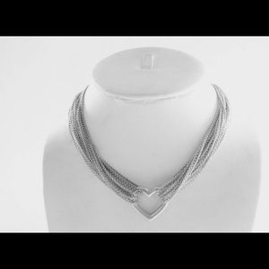 Authentic Tiffany and Co. Heart Toggle Necklace