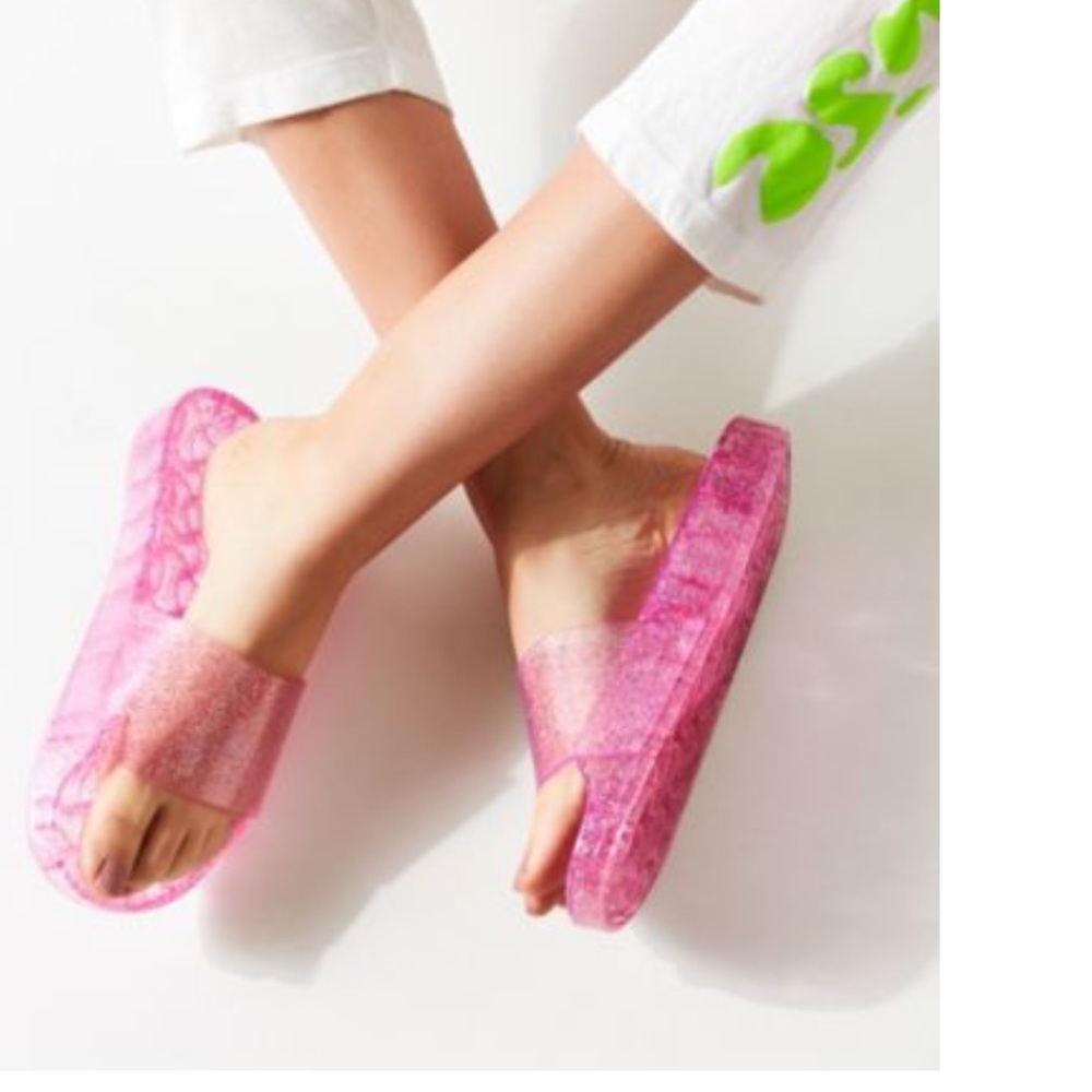🔥sALE Pink jelly poolslides 💕 - Picture 1 of 2