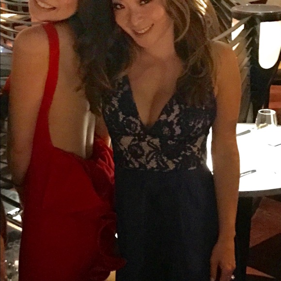 Blue Lace Dress. Worn once. - Picture 3 of 3