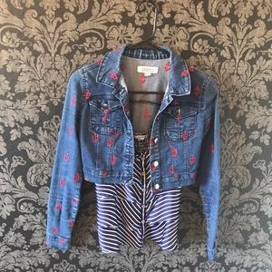 ⚓️ Nautical Navy Blue and White Stripped Blouse