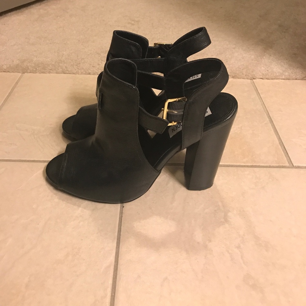 Steve Madden Peep Toe Strap Heels