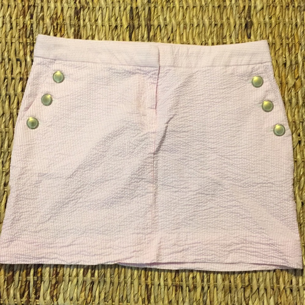 J. Crew Seersucker Skirt