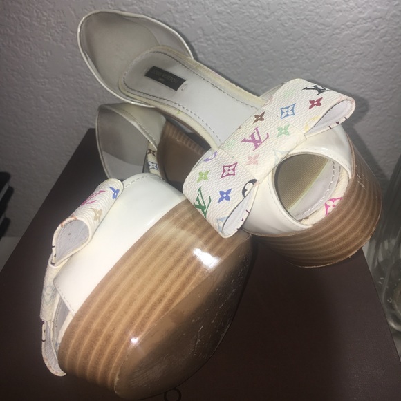 Louis Vuitton stacked heel shoes size 37.5 - Picture 2 of 7