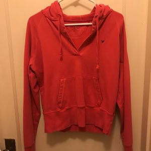 🌺🌸AMERICAN EAGLE OUTFITTERS RED HOODIE!!🌺🌸