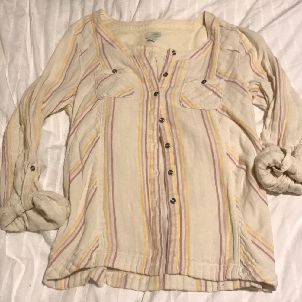 Anthropologie button up sweater