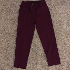 Slim leg ankle pants