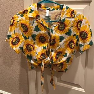 Sunflower Crop Top