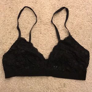 Black lined bralette