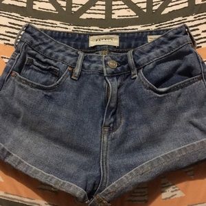 High waisted shorts