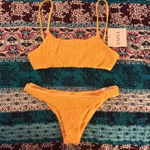 Smocked Bikini Top and Bottoms
