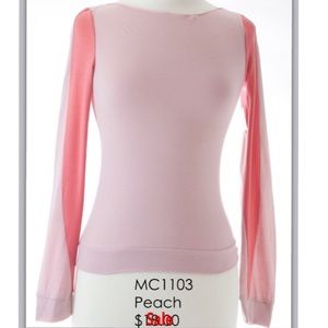 Long sleeve color block shirt