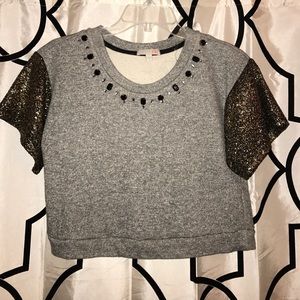 PRICE DROP Gianni Bini Short Sleeve Sweater Crop