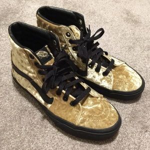 Vans High Top Velvet Sneakers