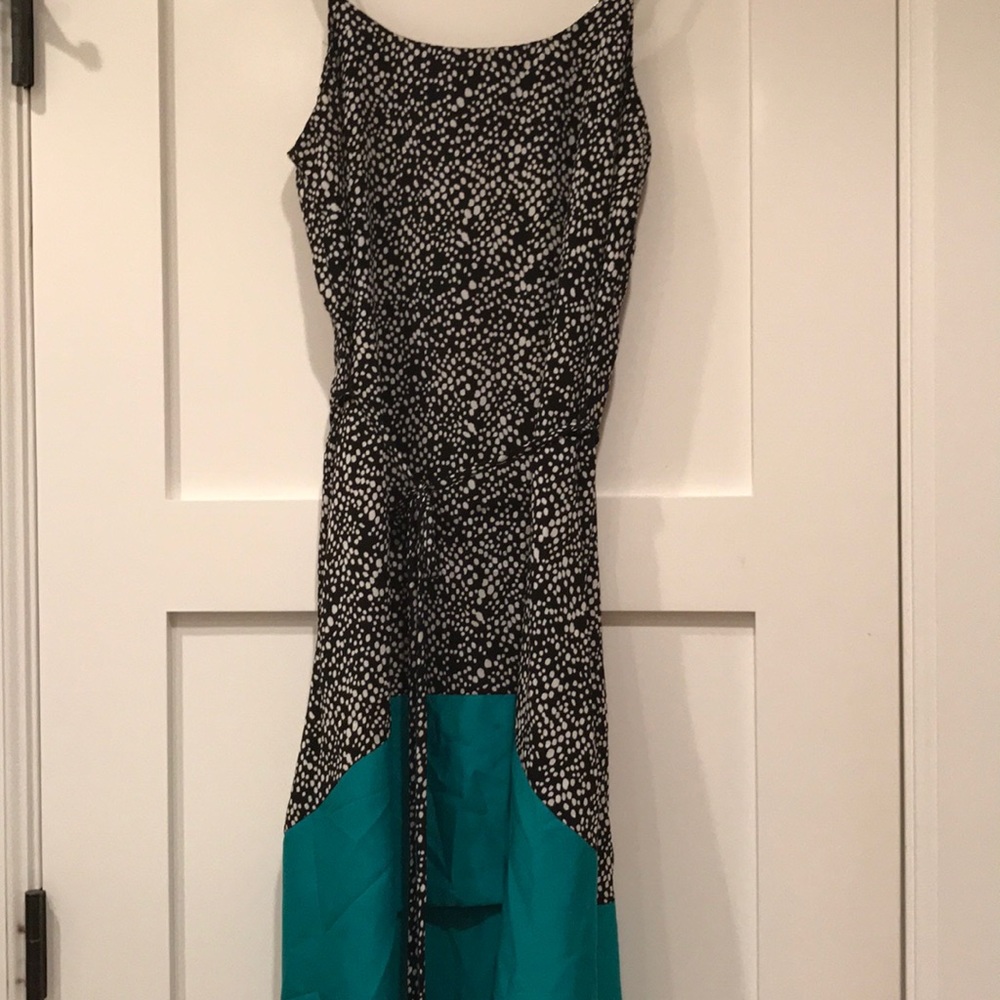 Aqua high- low sundress. Size small