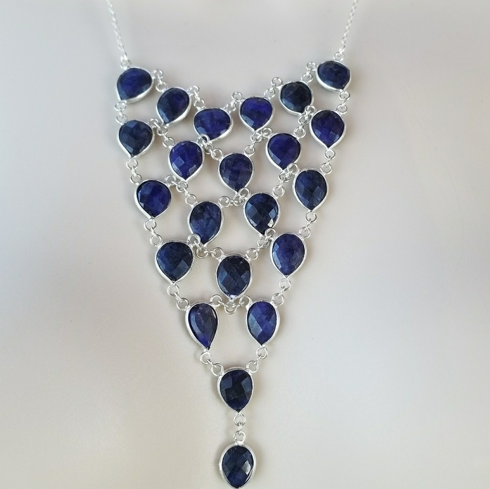 SOLD ! Sapphire necklace - Picture 5 of 7