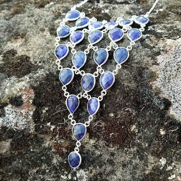 SOLD ! Sapphire necklace - Picture 6 of 7