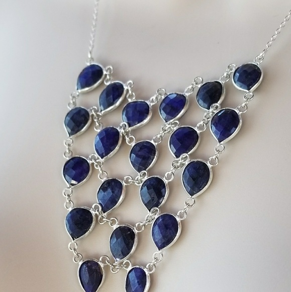 SOLD ! Sapphire necklace - Picture 4 of 7