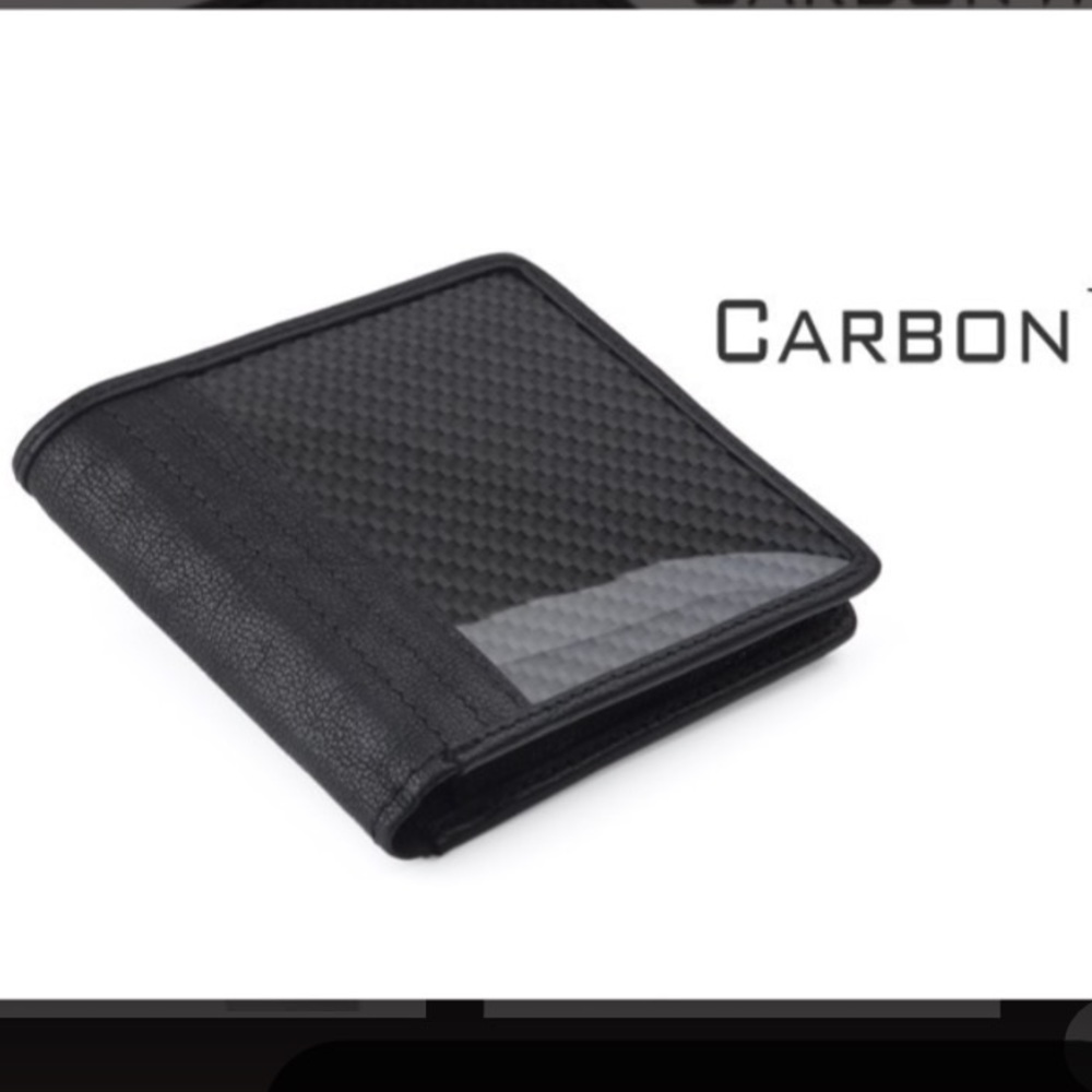 Carbon Fiber and Leather Wallet - gift idea!