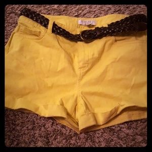 Forever 21 Yellow Shorts