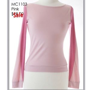 Long sleeve color block shirt