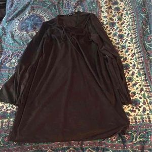 Boohoo Suede Bellsleeve Dress Size 4