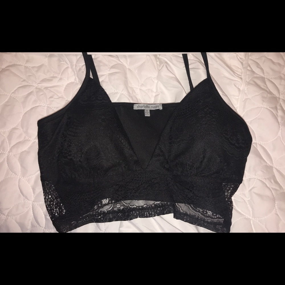 Black crop top