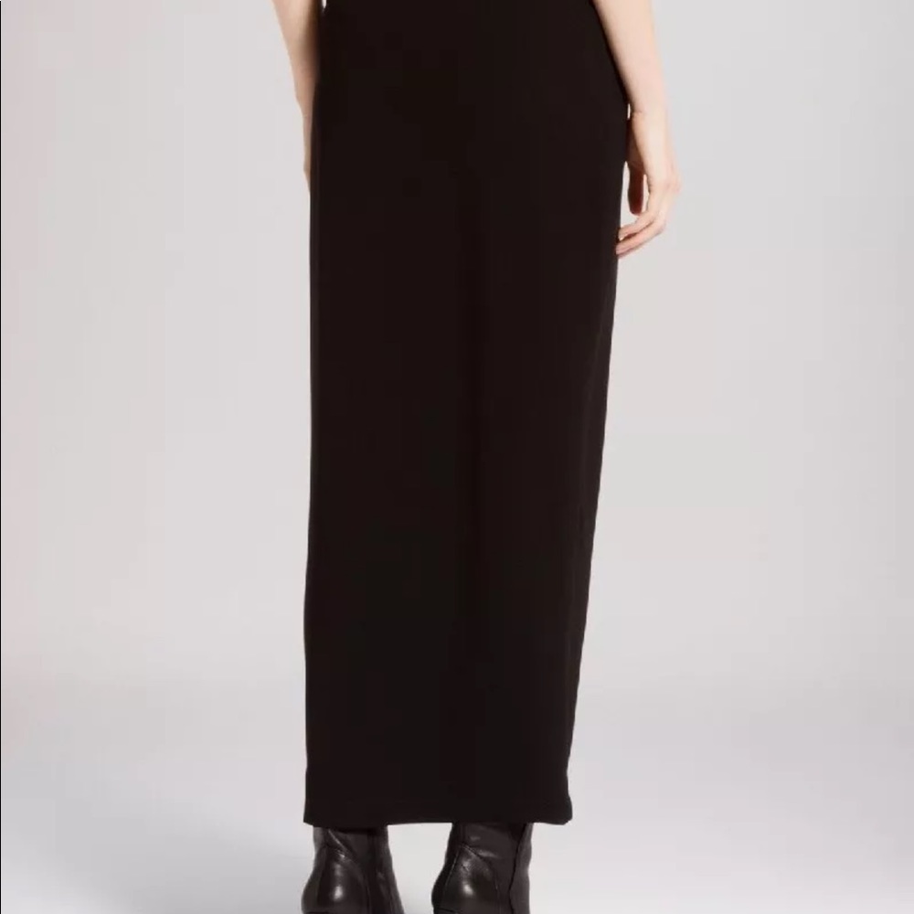 Long black skirt w/ front slit size 4