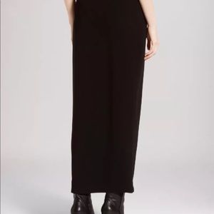 Long black skirt w/ front slit size 4