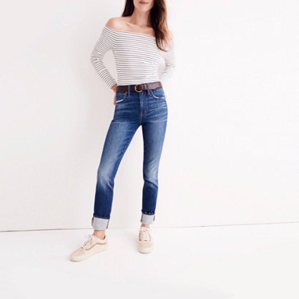 Madewell High-Rise Slim Boyjean NWOT