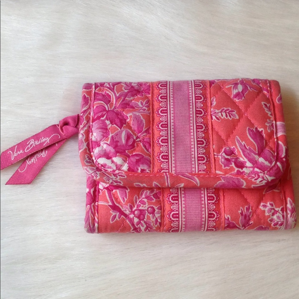 Vera Bradley Retired Hope Toil Wallet Pink