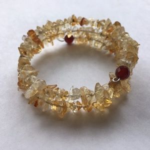 Citrine & Carnelian Bracelet