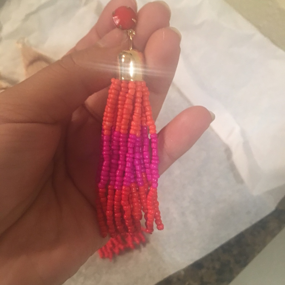 Beaded tassel earrings CLEARED OUT