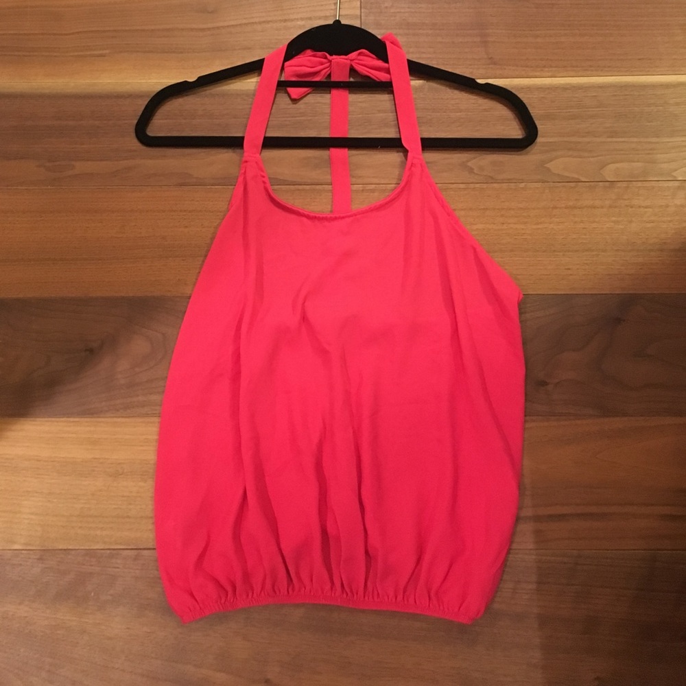 Fuchsia tank with adorable back