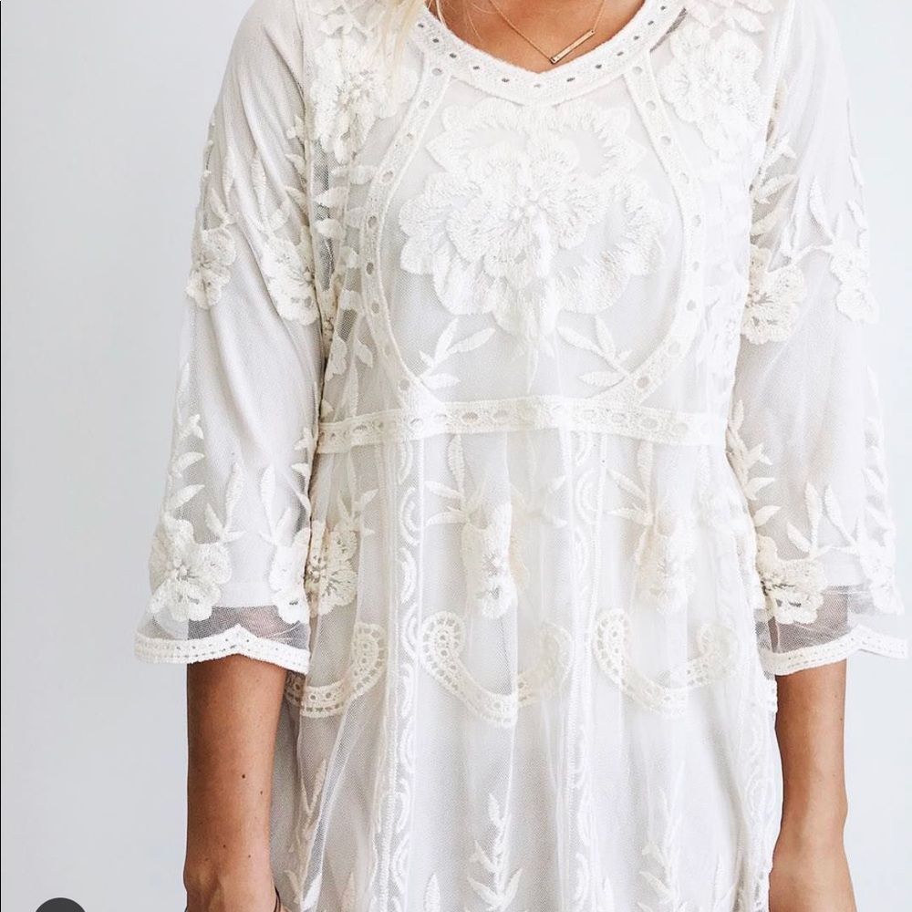 Lace Midi Dress S/M