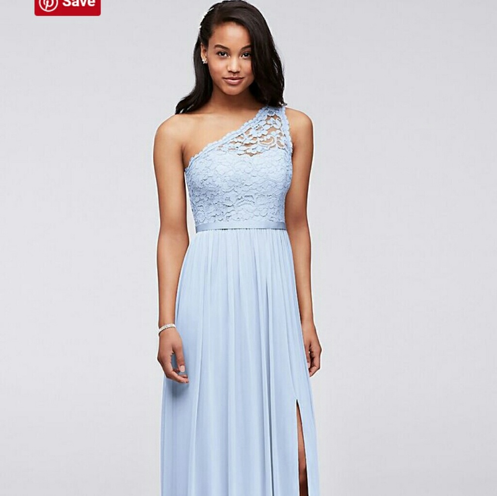 Sold :avid' s Bridal Long Bridemaid Dress