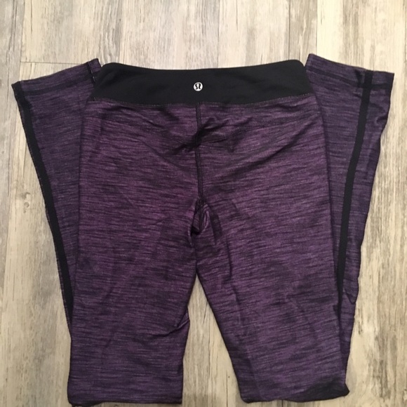 Lululemon long pants purple and black - Picture 2 of 4