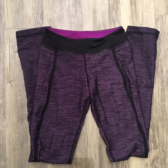 Lululemon long pants purple and black - Picture 3 of 4