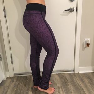 Lululemon long pants purple and black