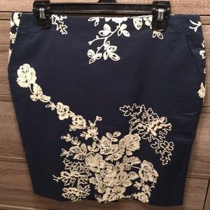 J Crew Pencil Skirt navy