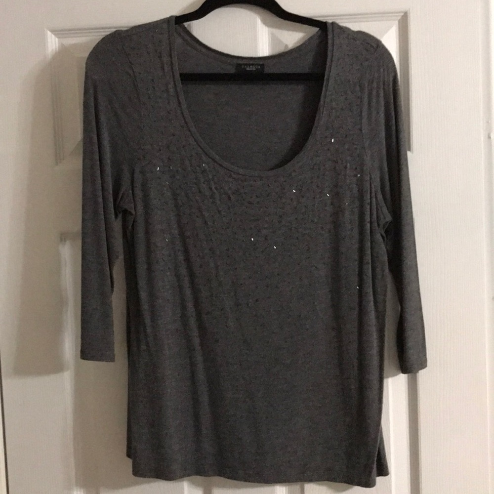 Talbots beaded blouse