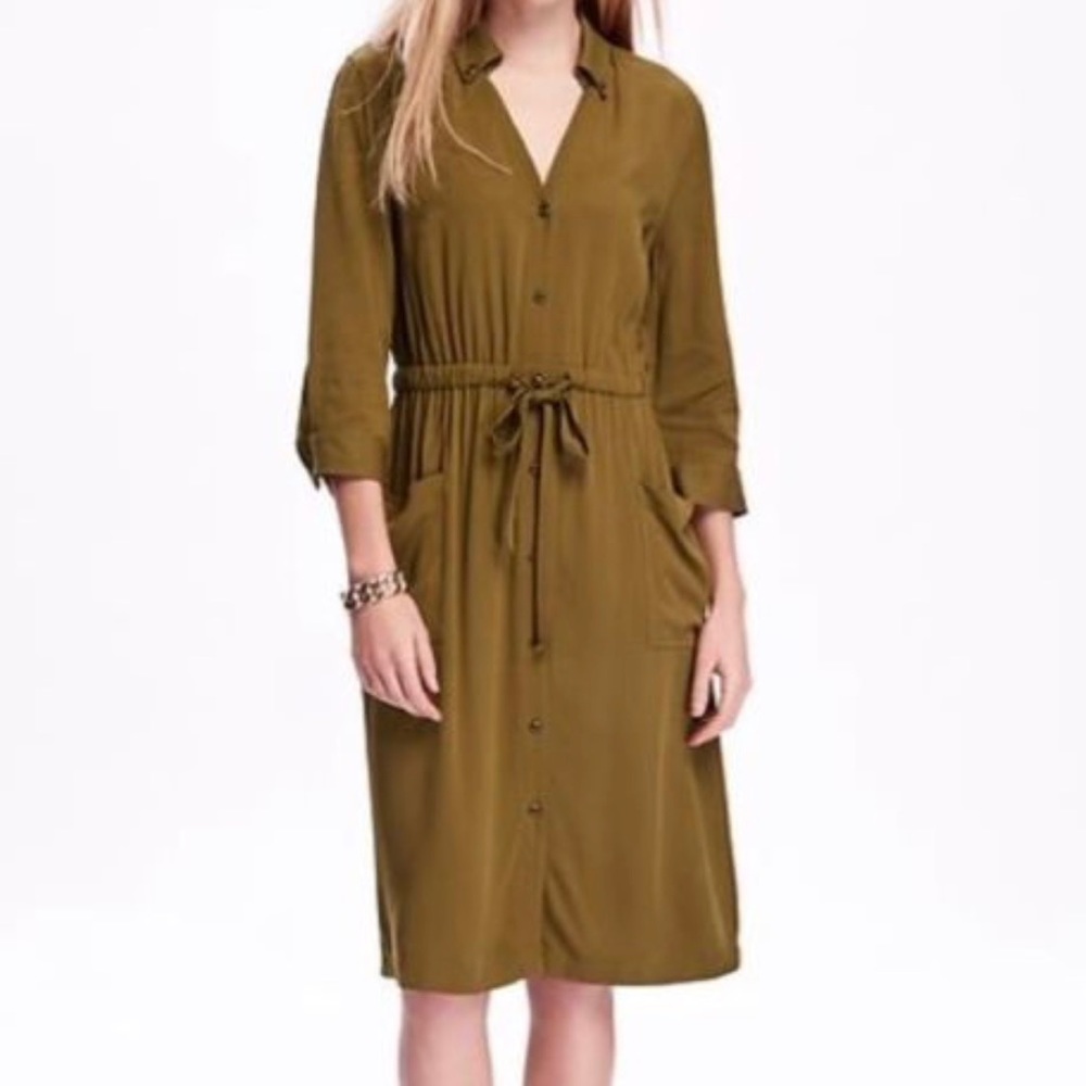 Old Navy Long Sleeve Safari Dress