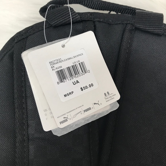 Puma Ferrari official black bag backpack new - Picture 4 of 4